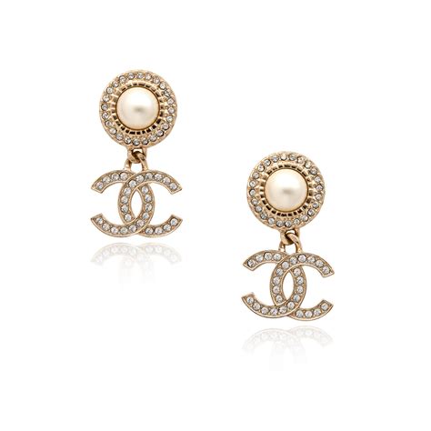 chanel earrings goldsmiths|chanel earrings real gold.